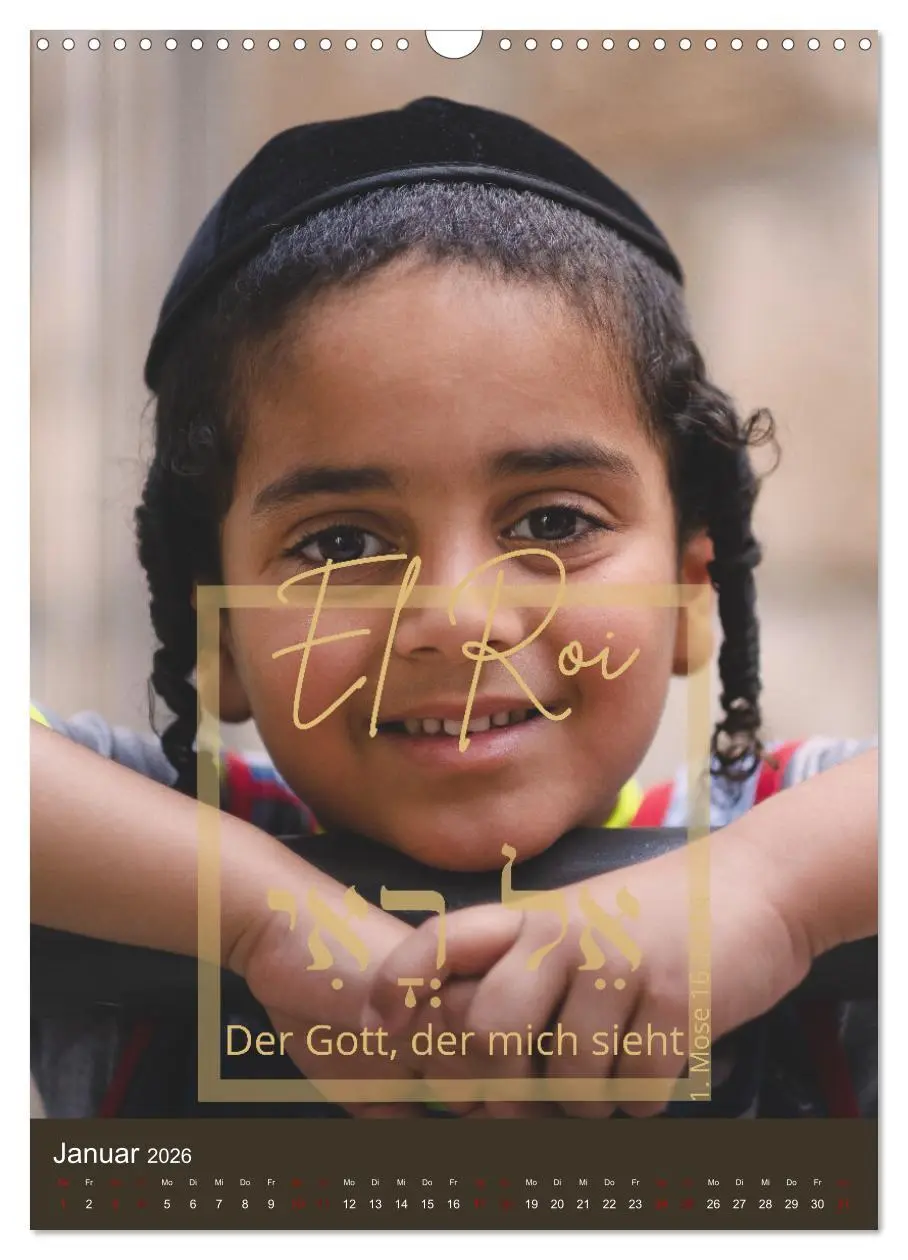 Bild: 9783516344509 | Israel und hebräische Namen Gottes (Wandkalender 2026 DIN A3 hoch),...