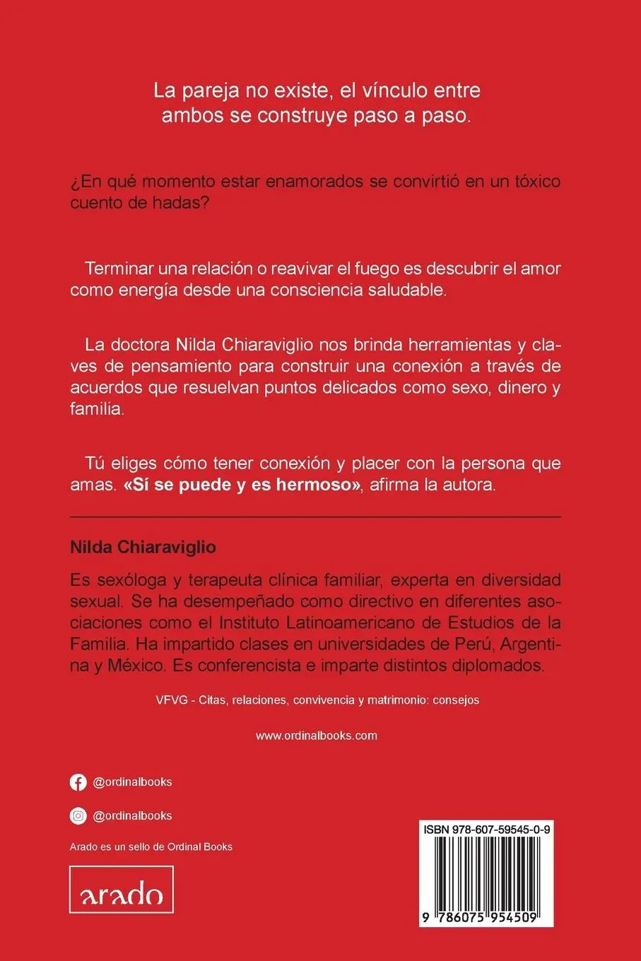 Rückseite: 9786075954509 | La pareja no existe | Construye y fortalece vínculos | Chiaraviglio