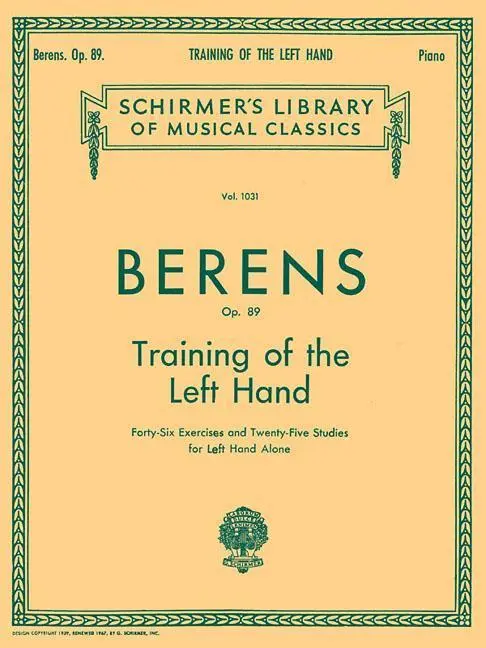 Cover: 73999574609 | Training of the Left Hand, Op. 89 | Hermann Berens | Taschenbuch