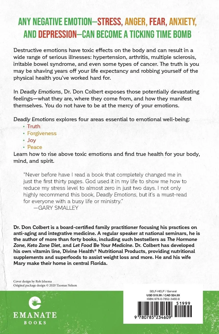 Rückseite: 9780785234609 | Deadly Emotions | Don Colbert | Taschenbuch | Kartoniert / Broschiert