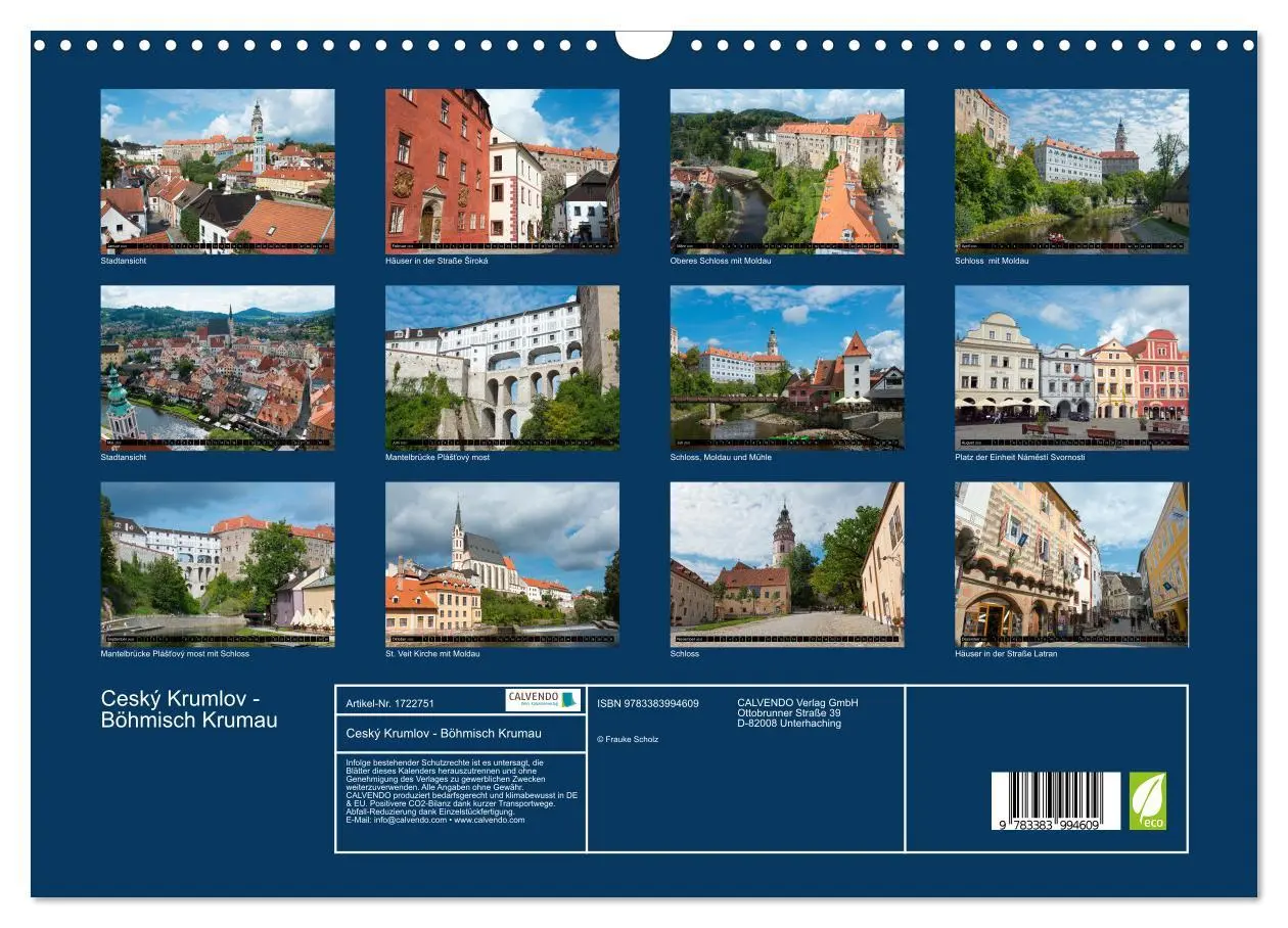 Bild: 9783383994609 | Ceský Krumlov - Böhmisch Krumau (Wandkalender 2025 DIN A3 quer),...