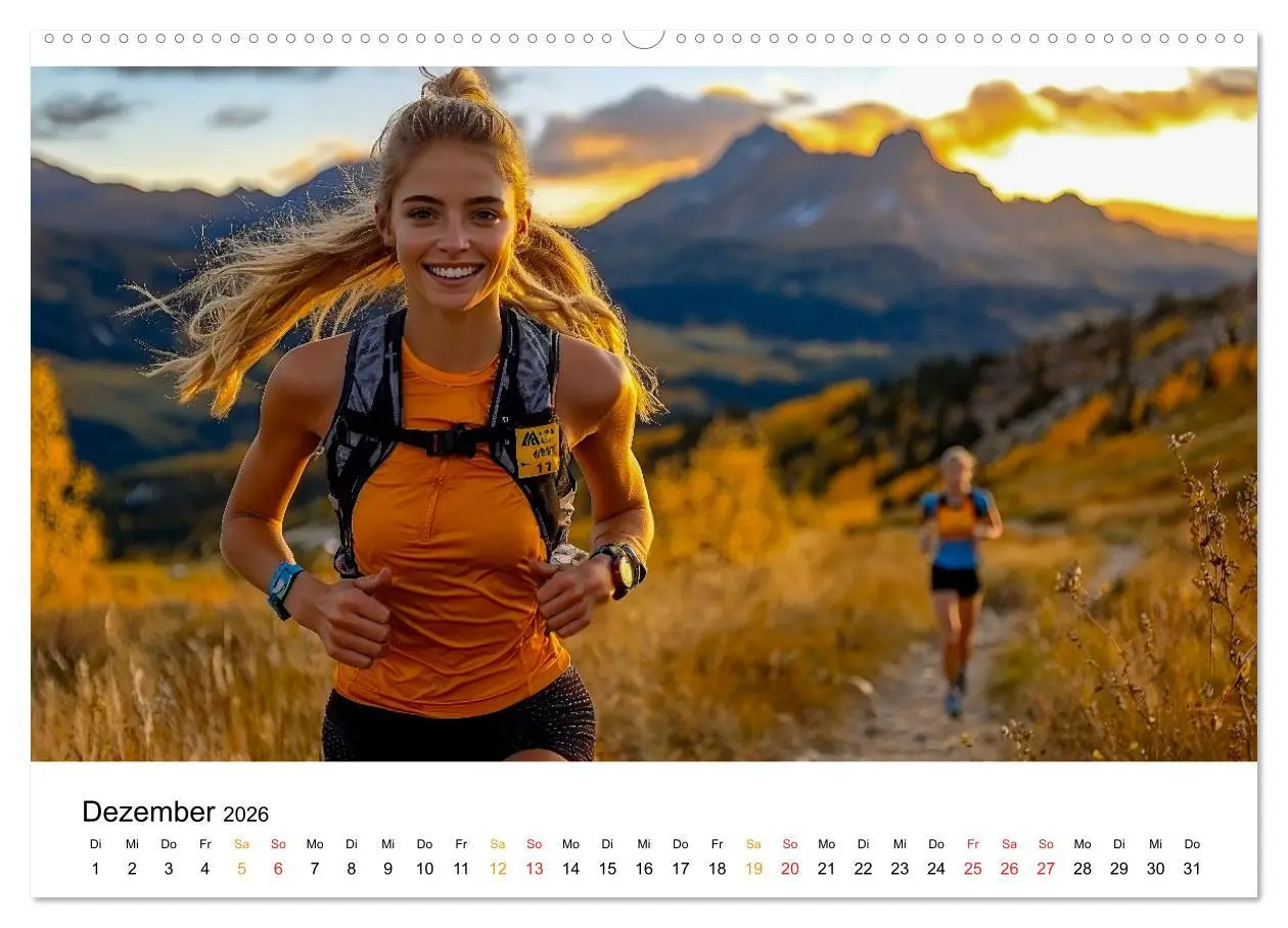 Bild: 9783457314609 | Trailrunning Power (Wandkalender 2026 DIN A2 quer), CALVENDO...