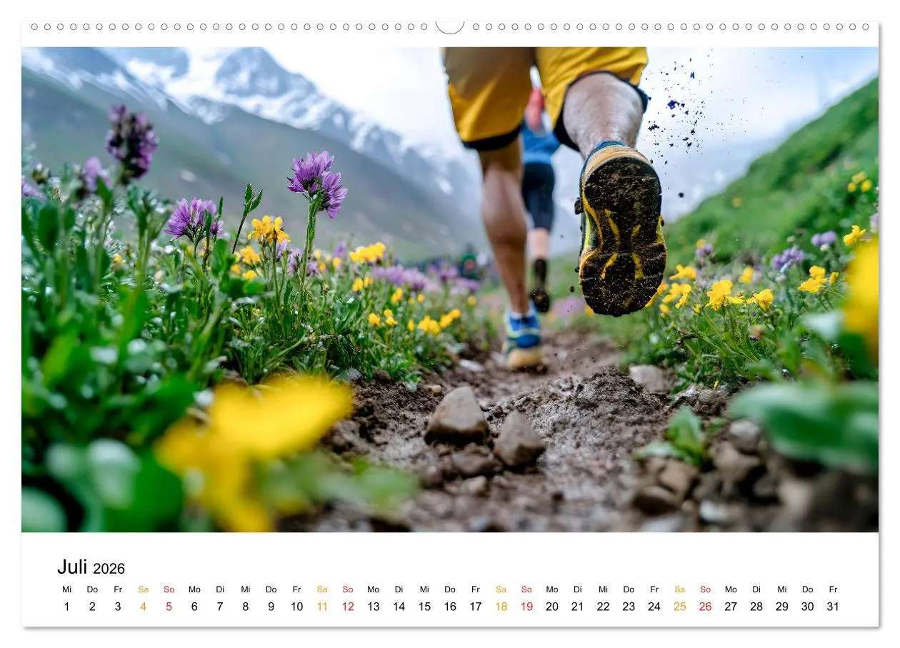 Bild: 9783457314609 | Trailrunning Power (Wandkalender 2026 DIN A2 quer), CALVENDO...