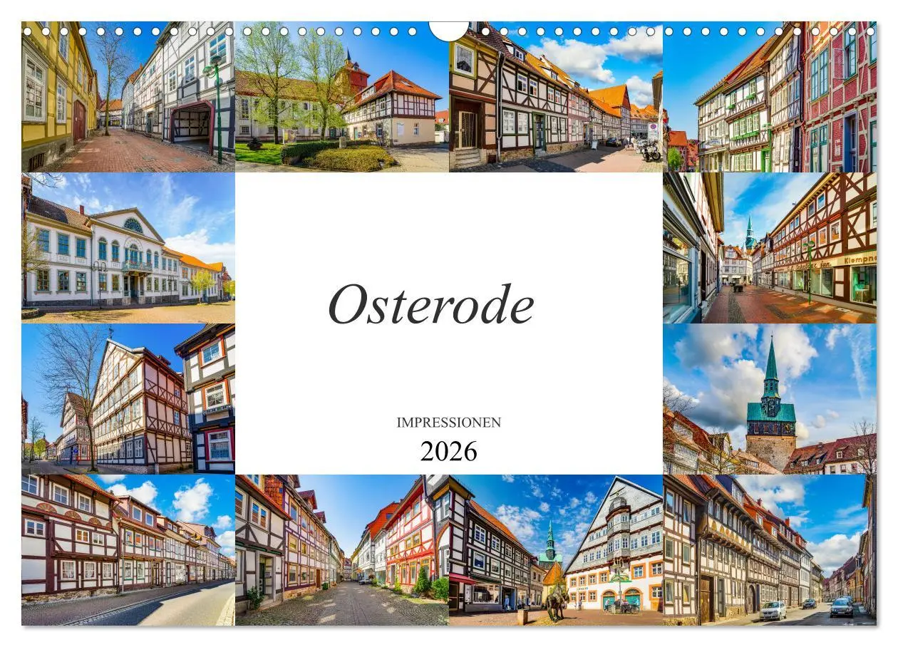 Cover: 9783457794609 | Osterode Impressionen (Wandkalender 2026 DIN A3 quer), CALVENDO...