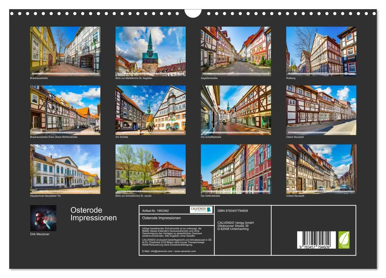 Bild: 9783457794609 | Osterode Impressionen (Wandkalender 2026 DIN A3 quer), CALVENDO...
