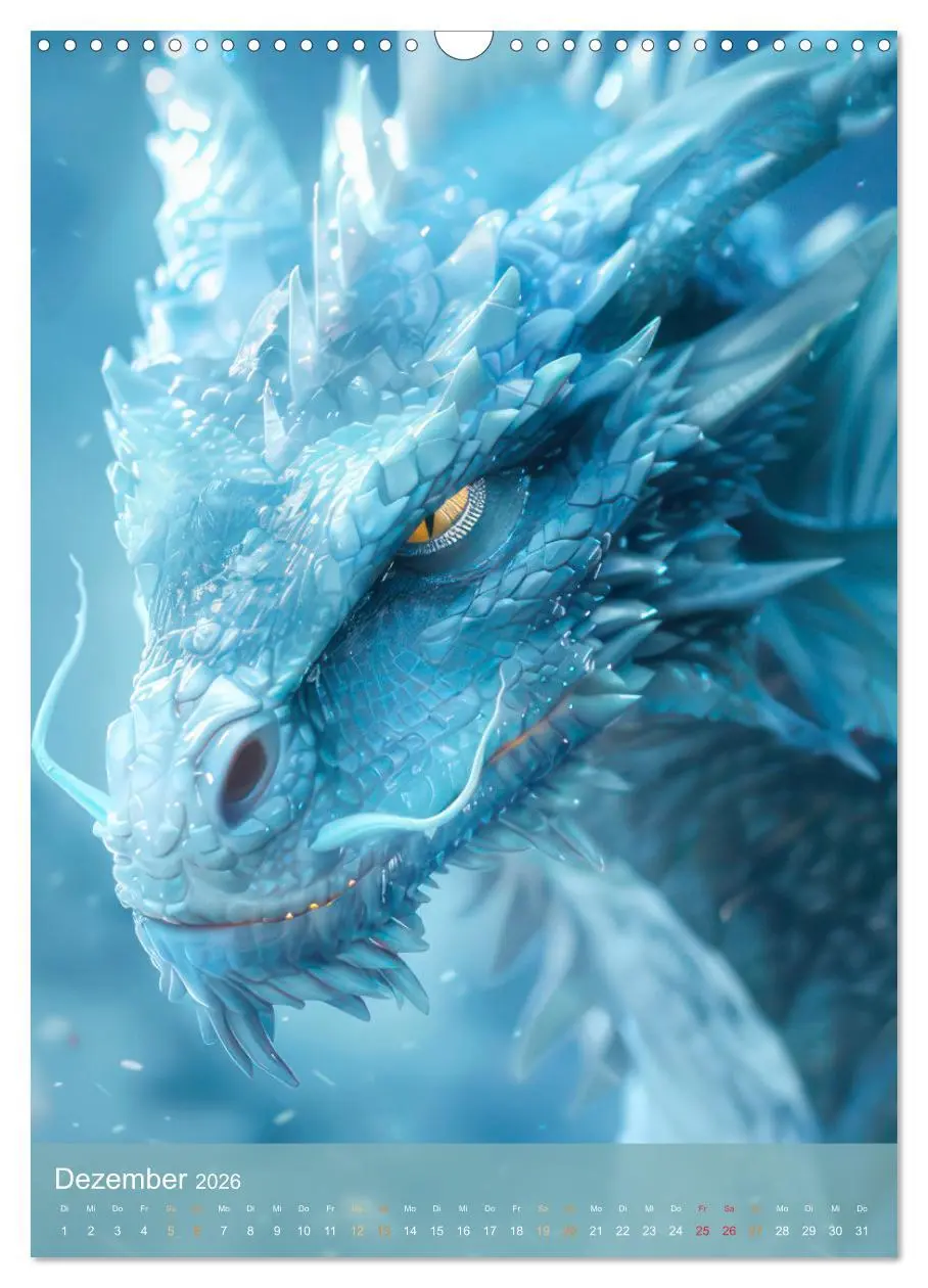 Bild: 9783516264609 | Drachen - Im Fantasieland gesichtet (Wandkalender 2026 DIN A3...
