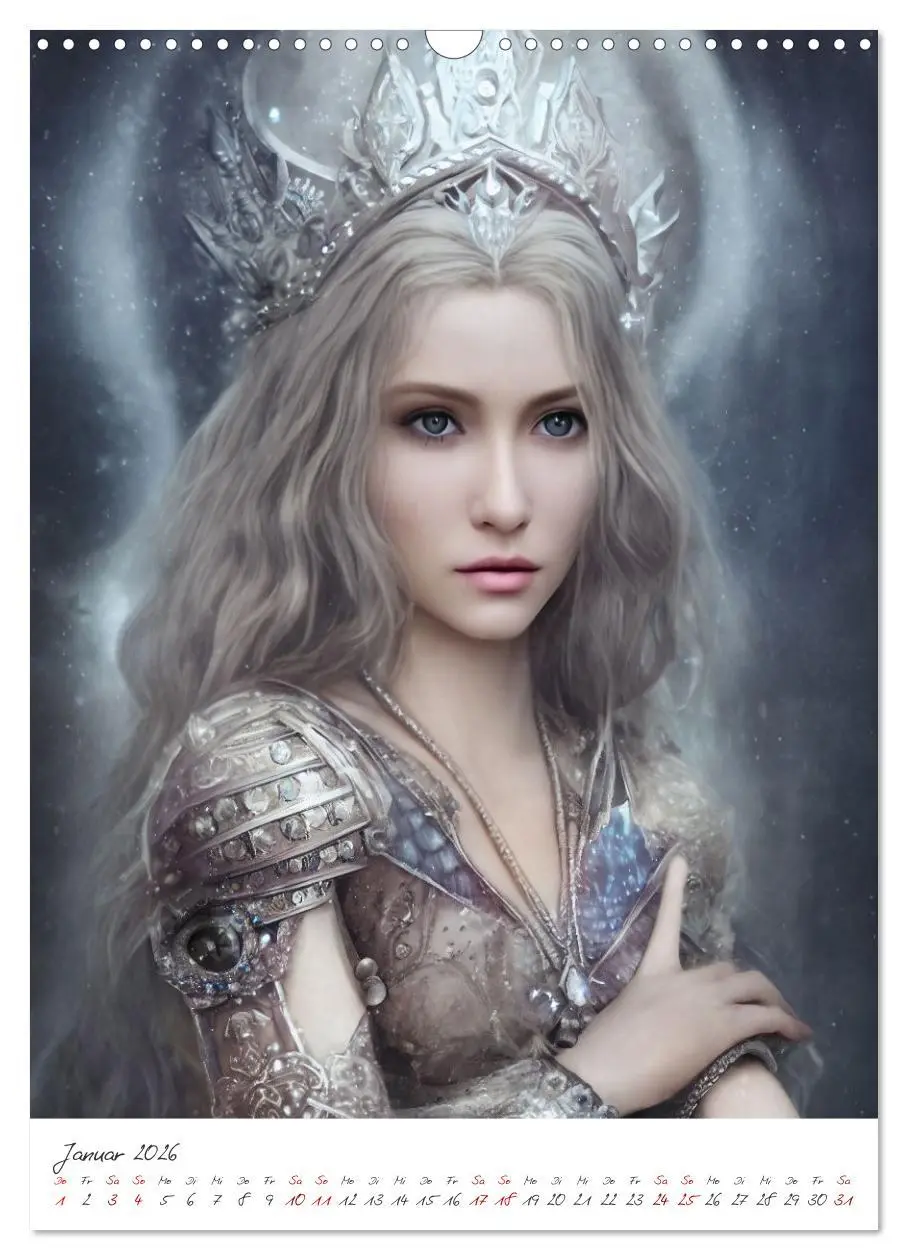 Bild: 9783516334609 | Dark Fantasy Art - Zeit der Helden (Wandkalender 2026 DIN A3 hoch),...