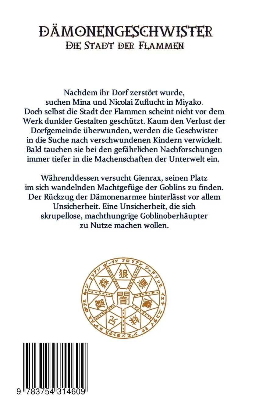 Rückseite: 9783754314609 | Dämonengeschwister | Die Stadt der Flammen | Florian Schädlich | Buch