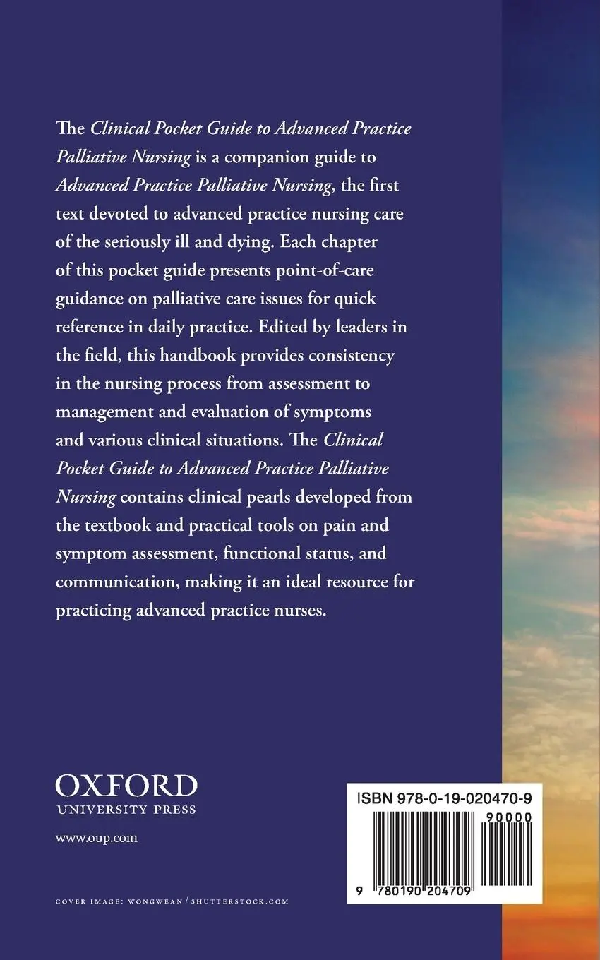 Rückseite: 9780190204709 | Clinical Pocket Guide to Advanced Practice Palliative Nursing | Buch