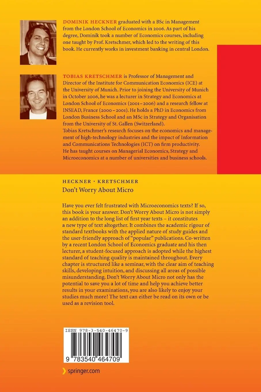 Rückseite: 9783540464709 | Don't Worry About Micro | Tobias Kretschmer (u. a.) | Taschenbuch
