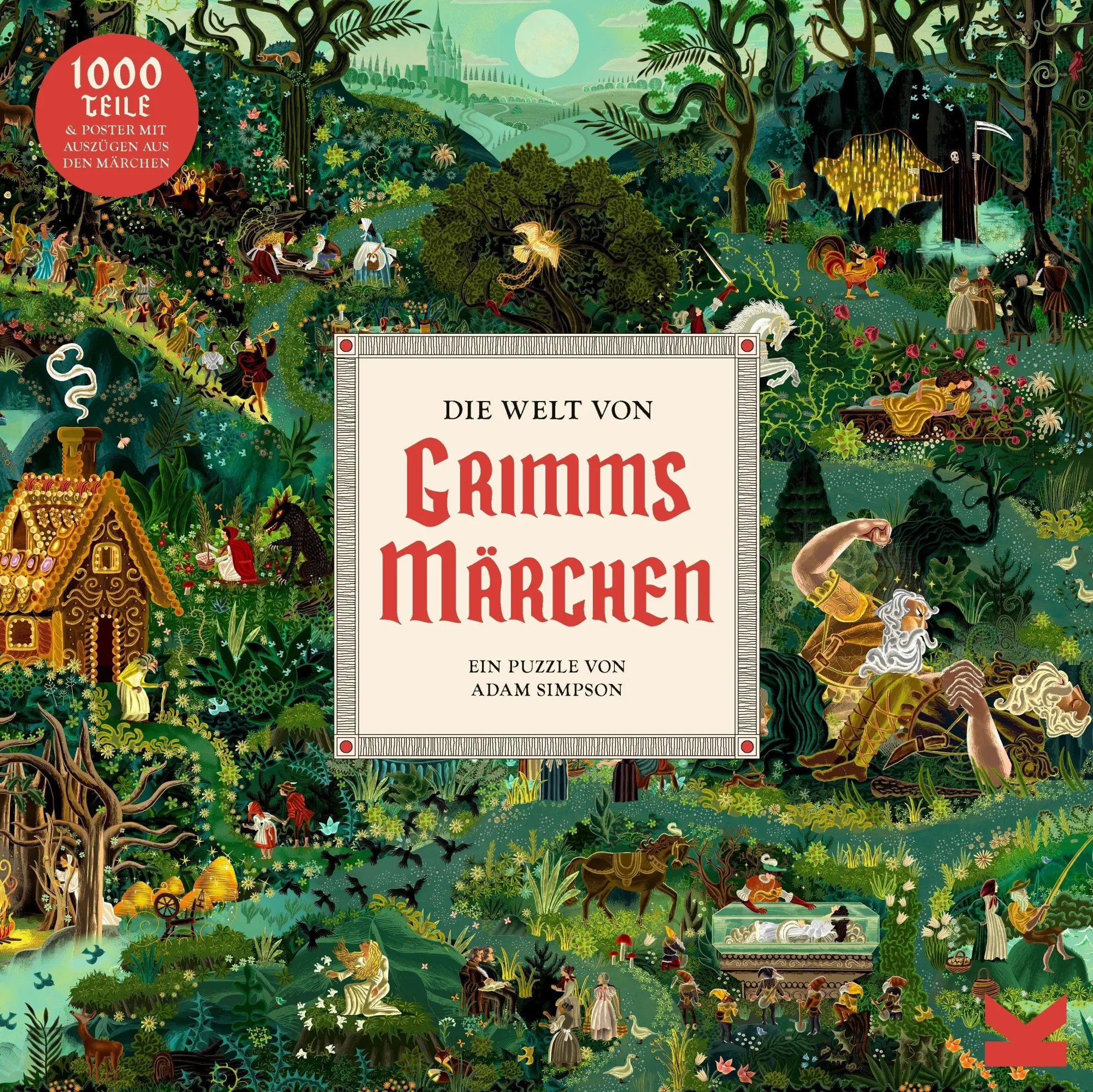 Cover: 9783962444709 | Die Welt von Grimms Märchen | Ein 1000-Teile-Puzzle | Sarah Pasquay