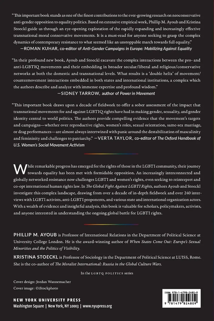 Rückseite: 9781479824809 | The Global Fight Against Lgbti Rights | Phillip M Ayoub (u. a.) | Buch