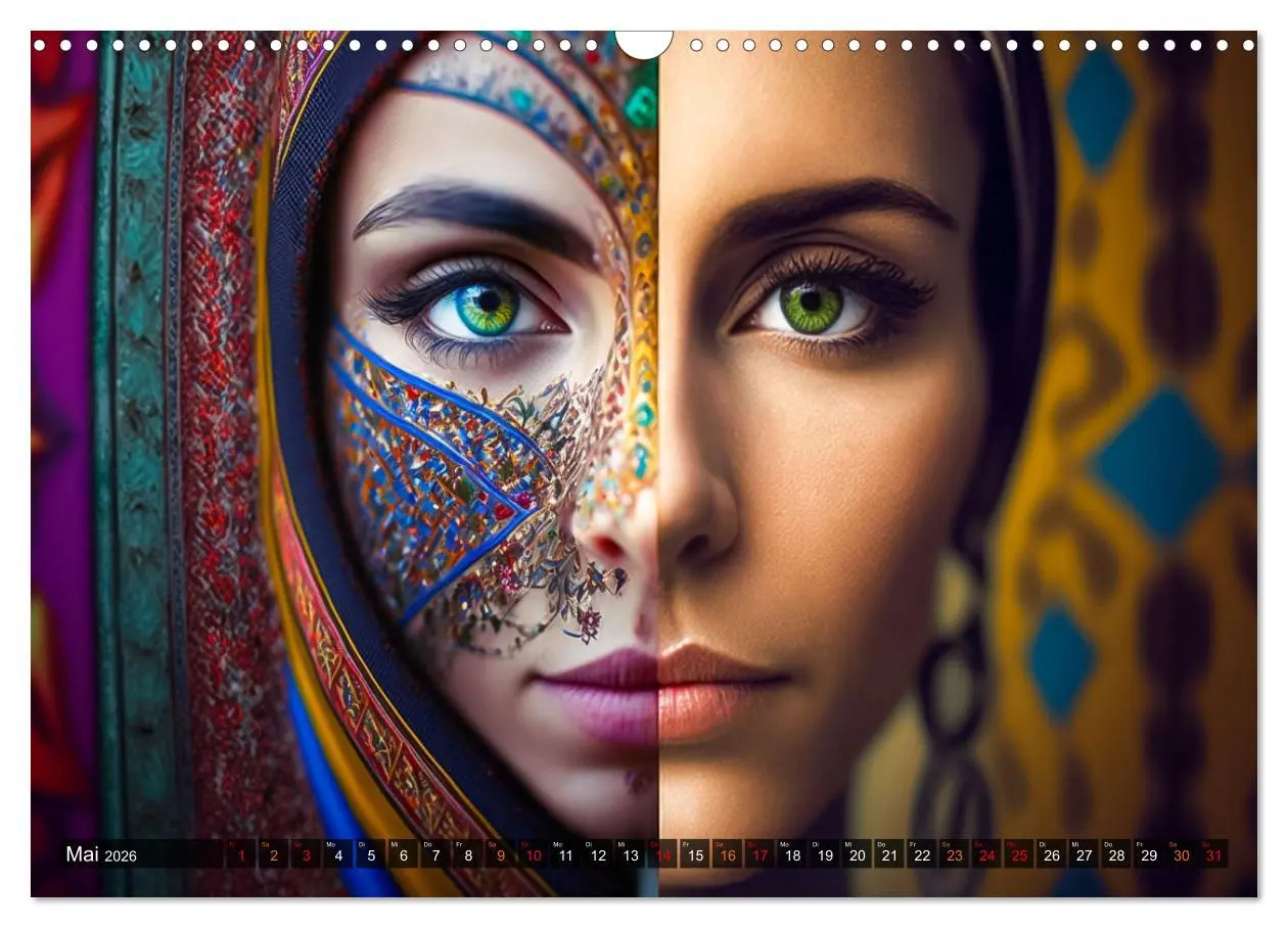Bild: 9783457534809 | Die Menschen sind bunt (Wandkalender 2026 DIN A3 quer), CALVENDO...