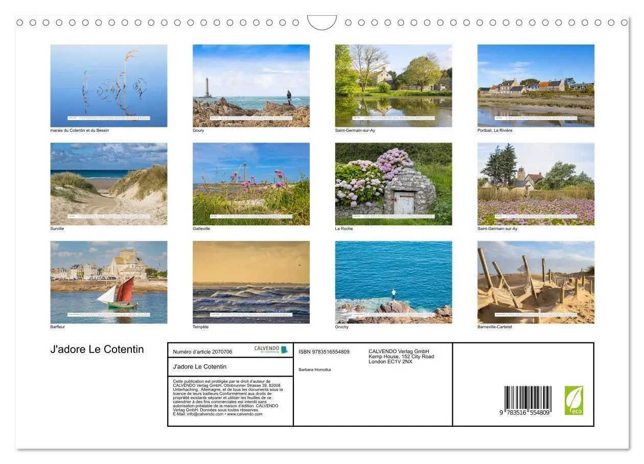 Bild: 9783516554809 | J'adore Le Cotentin (Calendrier mural 2026 DIN A3 vertical),...