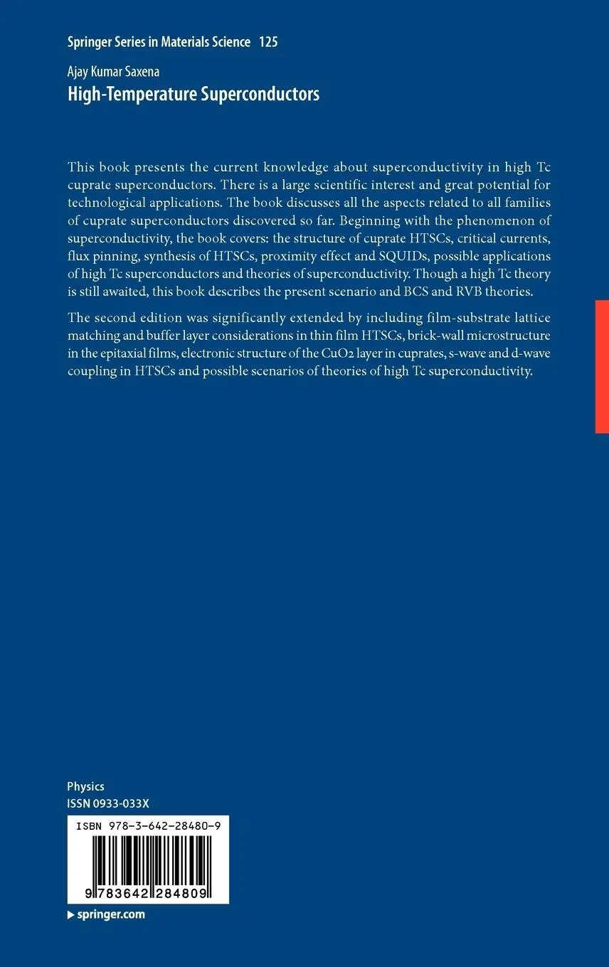 Rückseite: 9783642284809 | High-Temperature Superconductors | Ajay Kumar Saxena | Buch | xviii