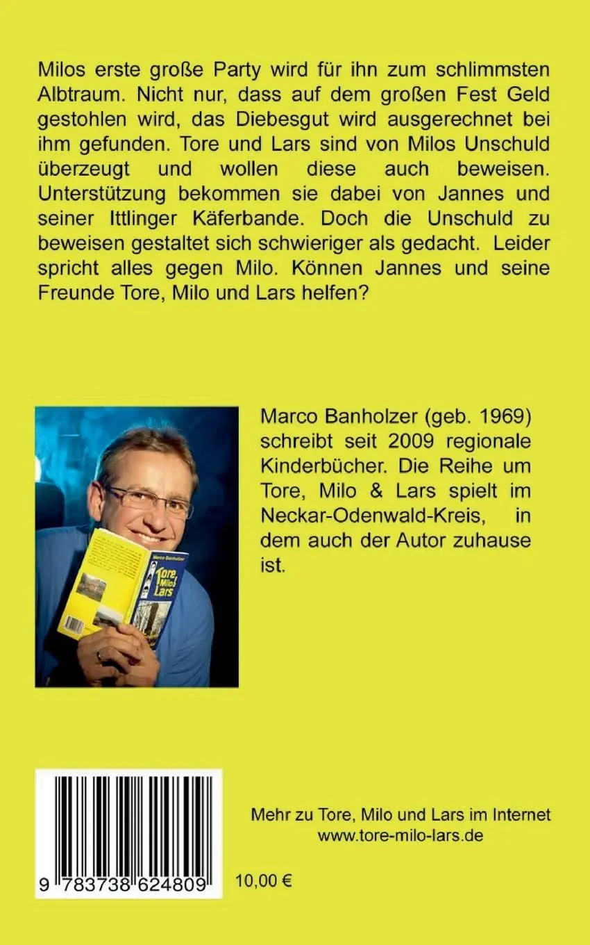 Rückseite: 9783738624809 | Tore, Milo &amp; Lars - Ein Fall für die Ittlinger Käferbande | Banholzer