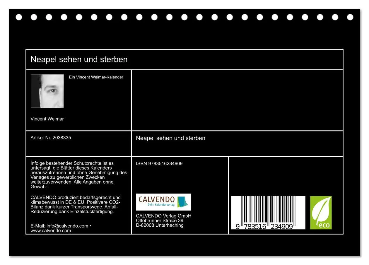 Bild: 9783516234909 | Neapel sehen und sterben (Tischkalender 2026 DIN A5 quer), CALVENDO...