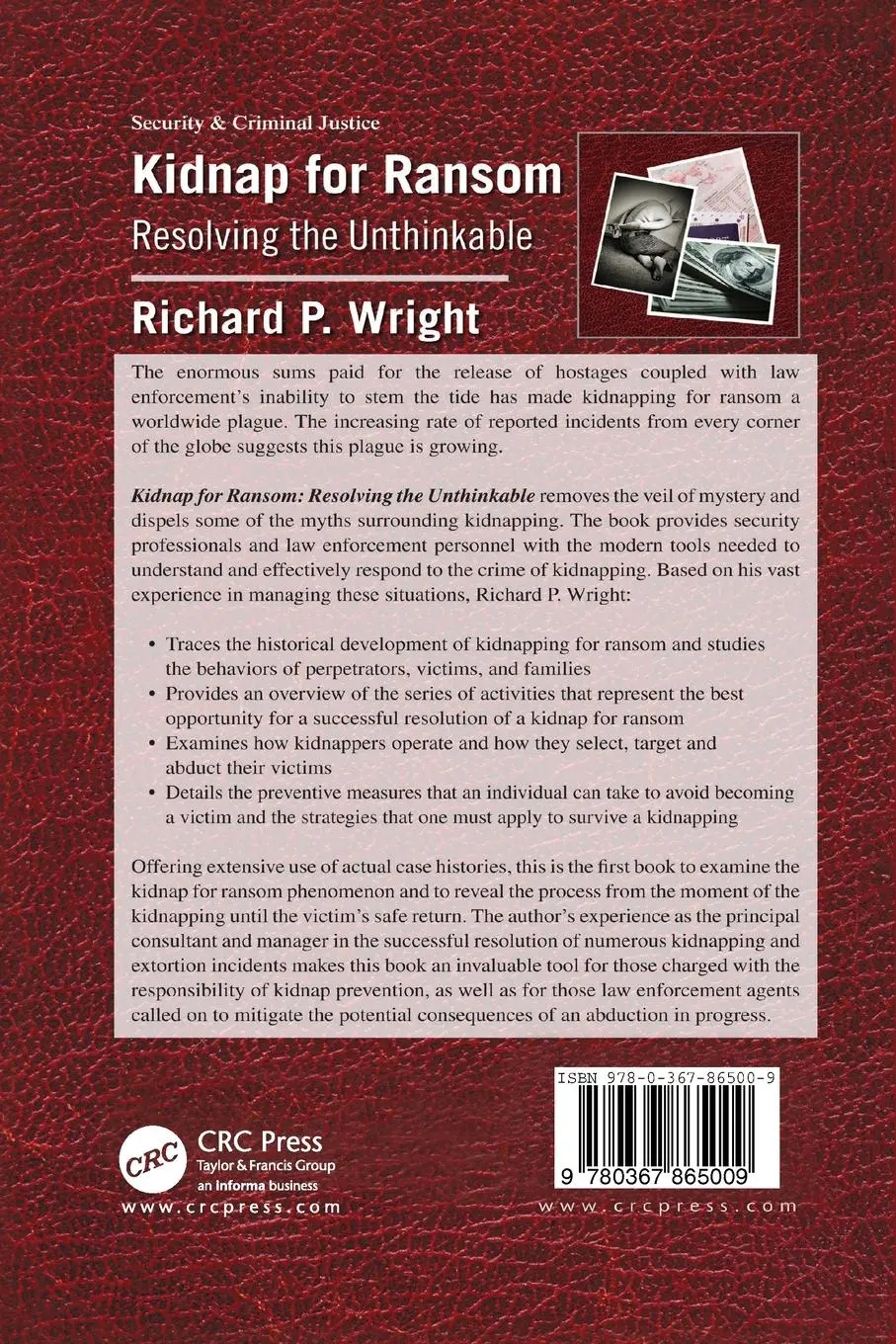 Rückseite: 9780367865009 | Kidnap for Ransom | Resolving the Unthinkable | Richard P. Wright