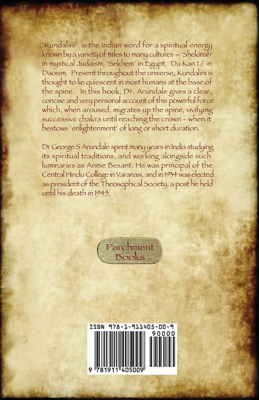 Rückseite: 9781911405009 | Kundalini - an occult experience (Aziloth Books) | Arundale | Buch