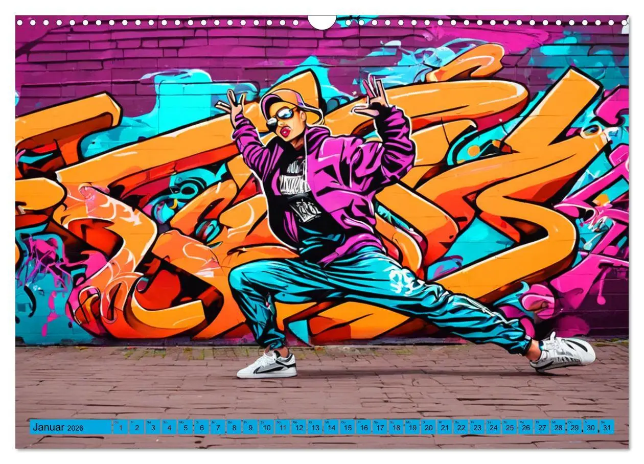 Bild: 9783457415009 | Lebensart Hip Hop (Wandkalender 2026 DIN A3 quer), CALVENDO...