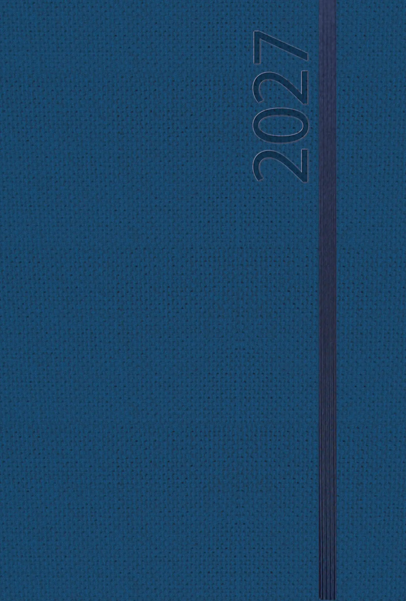 Cover: 9783819305009 | Buchkalender Wochentimer Spirale dunkelblau 2027 | Korsch Verlag