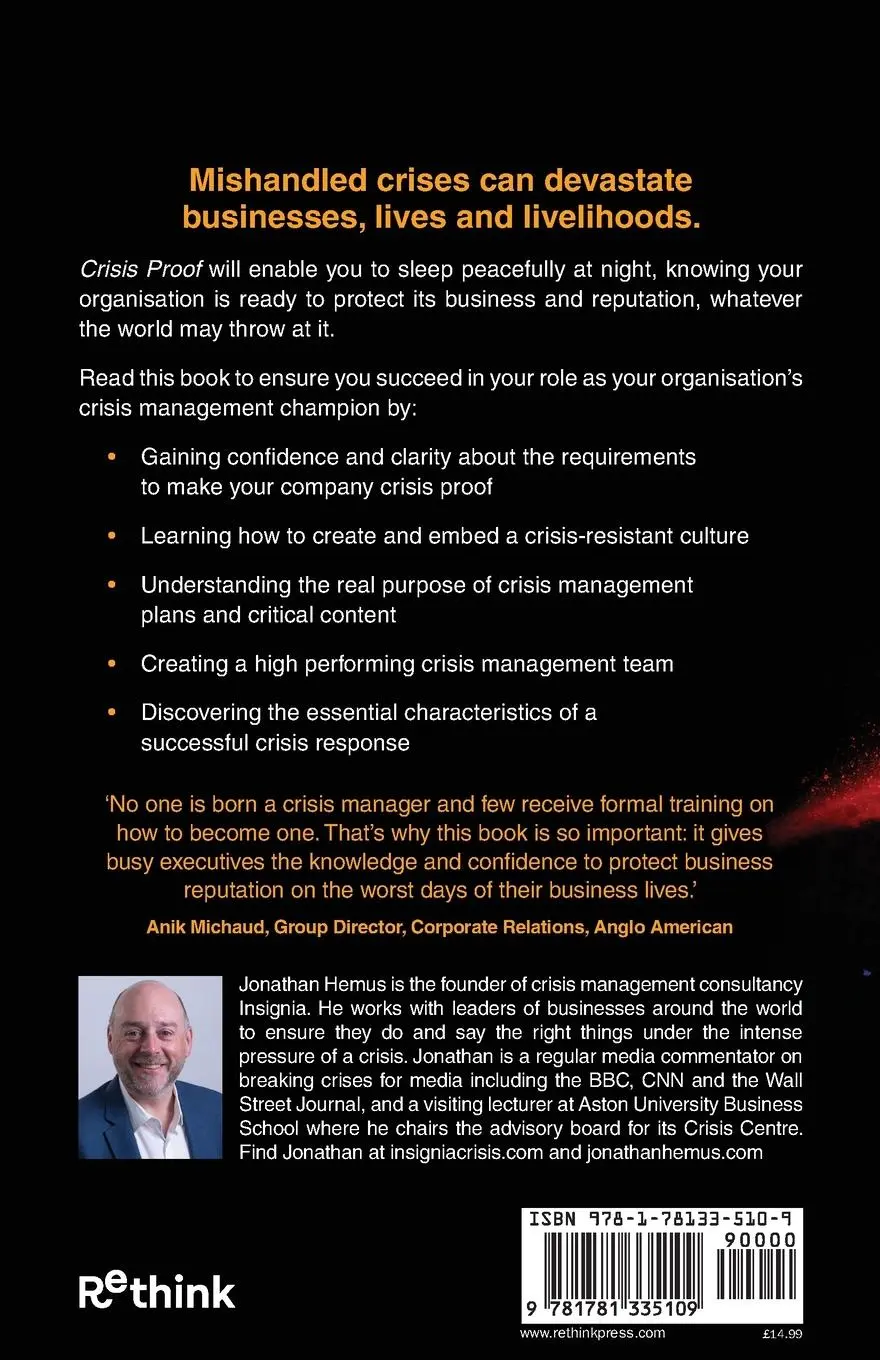 Rückseite: 9781781335109 | Crisis Proof | How to prepare for the worst day of your business life