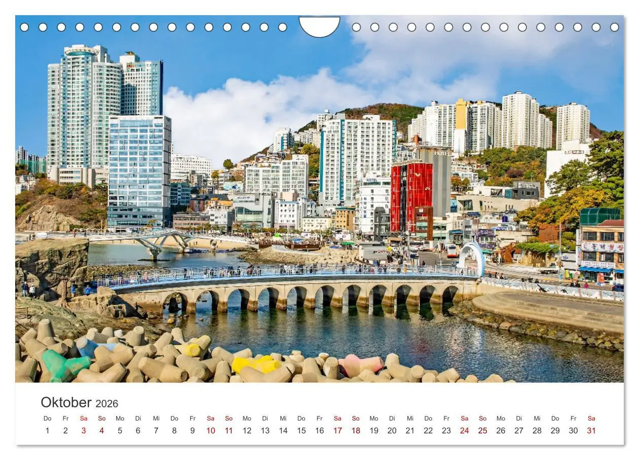Bild: 9783457335109 | Busan - Hafenstadt in Südkorea (Wandkalender 2026 DIN A4 quer),...