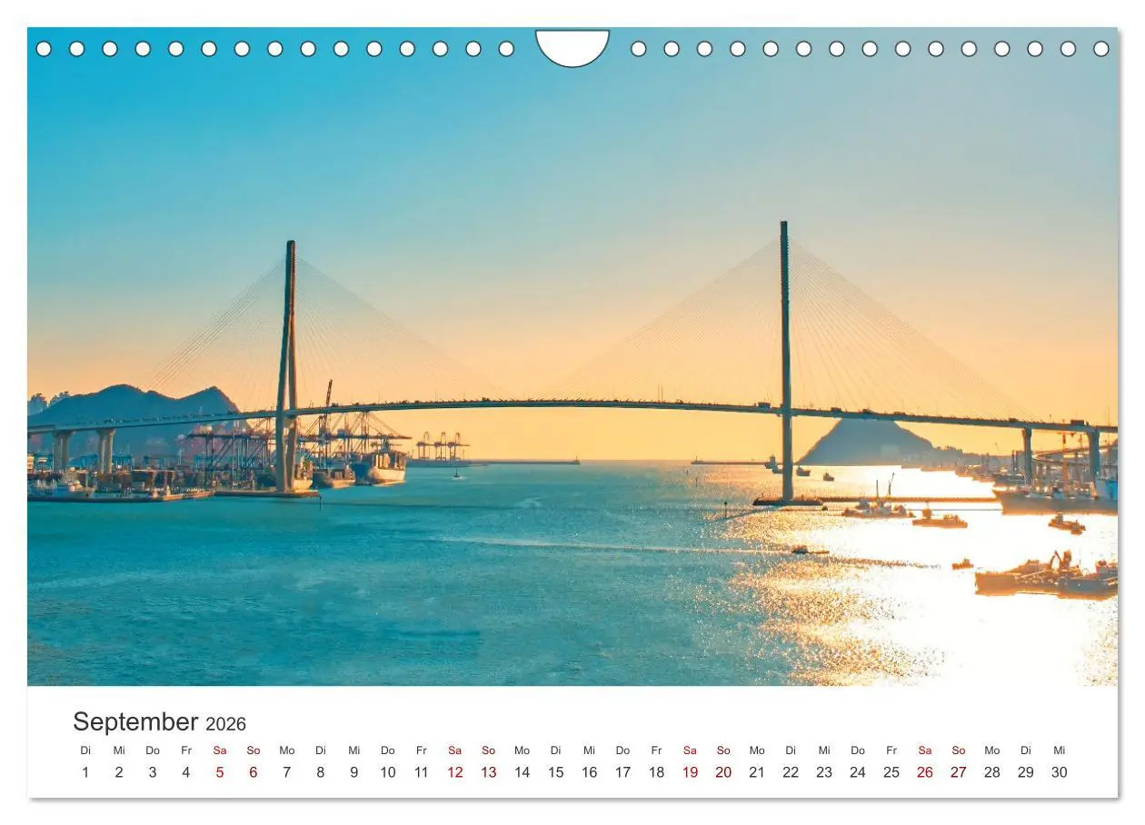 Bild: 9783457335109 | Busan - Hafenstadt in Südkorea (Wandkalender 2026 DIN A4 quer),...