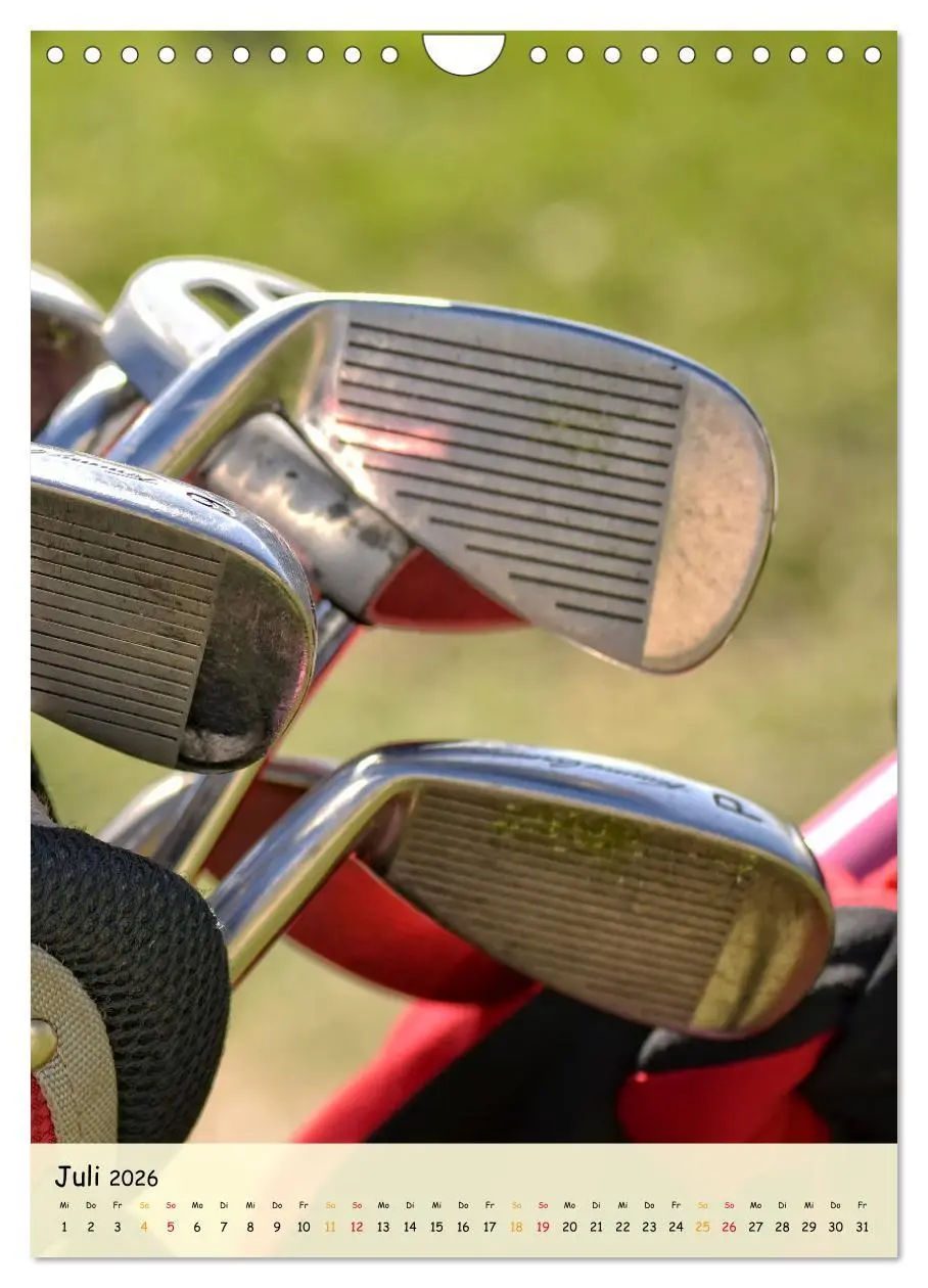 Bild: 9783516355109 | Golf Leidenschaft (Wandkalender 2026 DIN A4 hoch), CALVENDO...