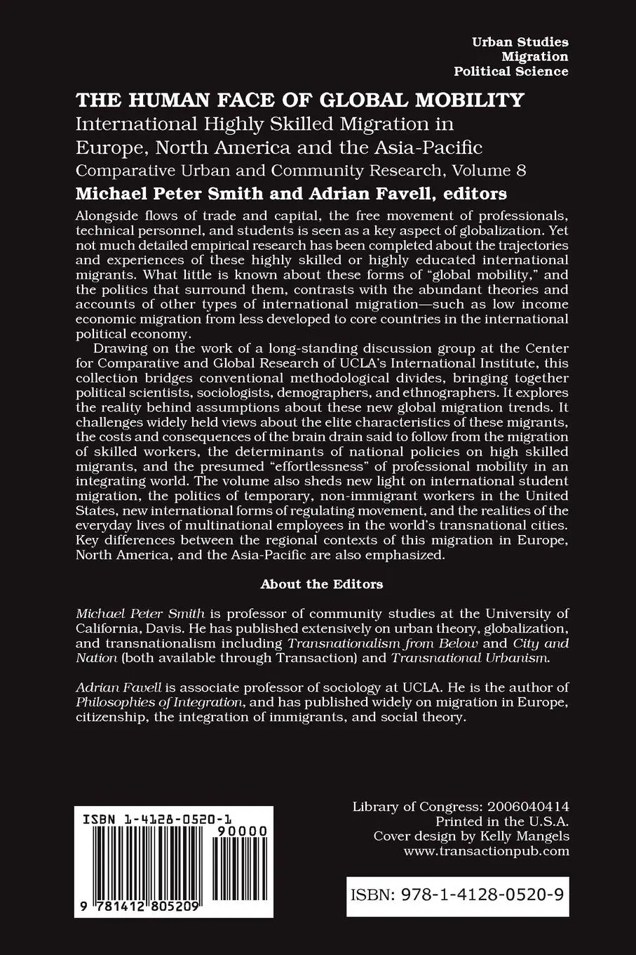 Rückseite: 9781412805209 | The Human Face of Global Mobility | Adrian Favell | Taschenbuch | 2006
