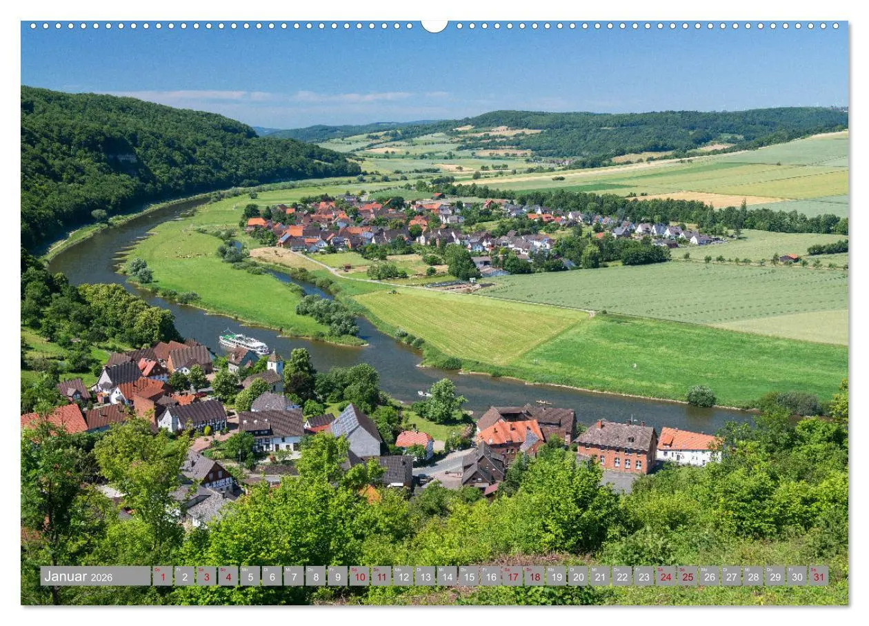 Bild: 9783457635209 | WESERBERGLAND - Land der stillen Schönheit (Wandkalender 2026 DIN...