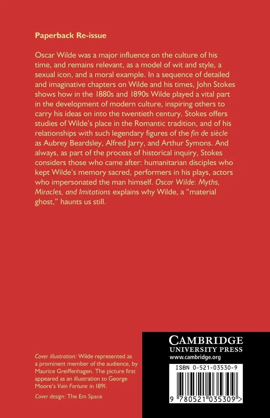 Rückseite: 9780521035309 | Oscar Wilde | Myths, Miracles and Imitations | John Stokes | Buch