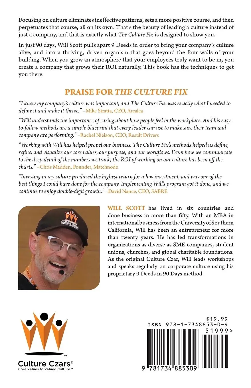 Rückseite: 9781734885309 | The Culture Fix | Will Scott | Taschenbuch | Englisch | 2020