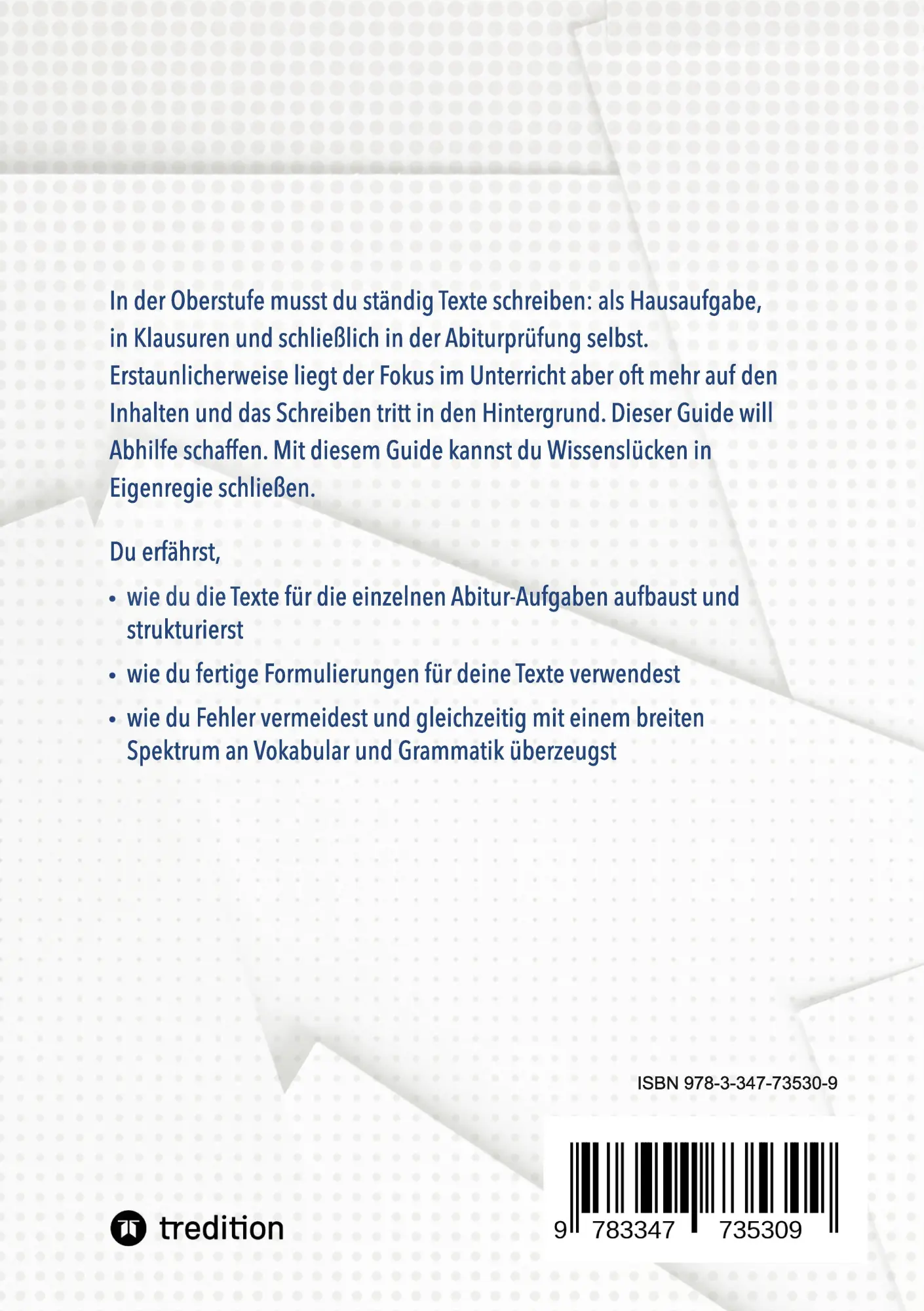 Rückseite: 9783347735309 | Pocket Guide: Texte Schreiben im Englisch-Abitur | Armin Ginkel | Buch