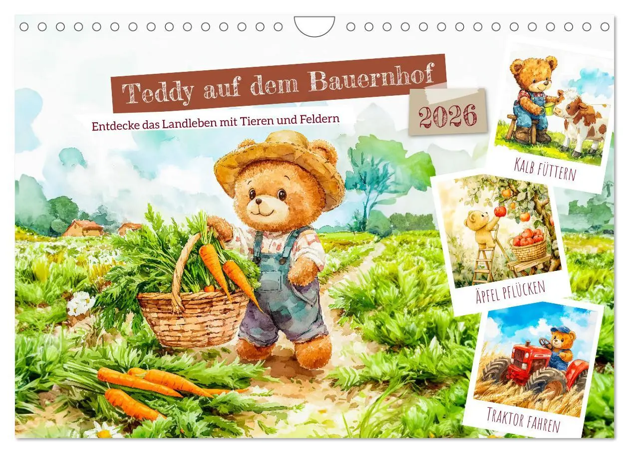 Cover: 9783457315309 | Teddy auf dem Bauernhof - Entdecke das Landleben mit Tieren und...