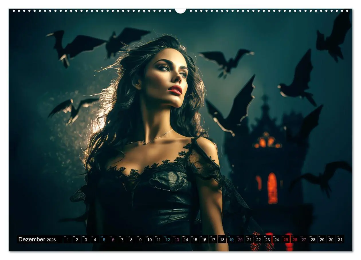 Bild: 9783457485309 | Vampire Nachtkreaturen (Wandkalender 2026 DIN A2 quer), CALVENDO...