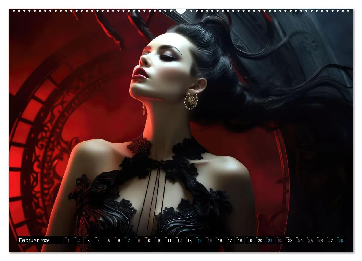 Bild: 9783457485309 | Vampire Nachtkreaturen (Wandkalender 2026 DIN A2 quer), CALVENDO...