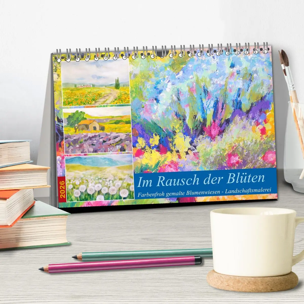 Bild: 9783457555309 | Im Rausch der Blüten - Farbenfroh gemalte Blumenwiesen...