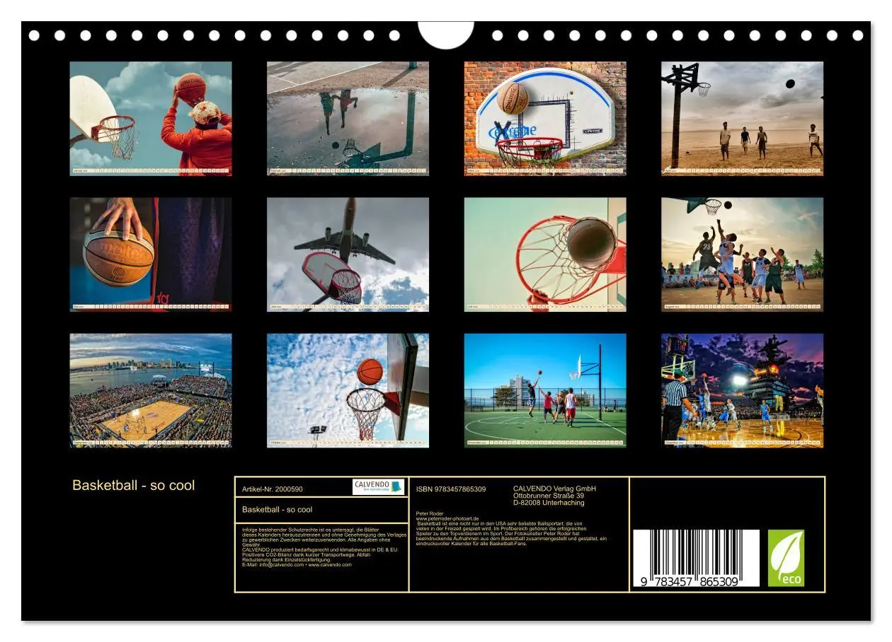 Bild: 9783457865309 | Basketball - so cool (Wandkalender 2026 DIN A4 quer), CALVENDO...
