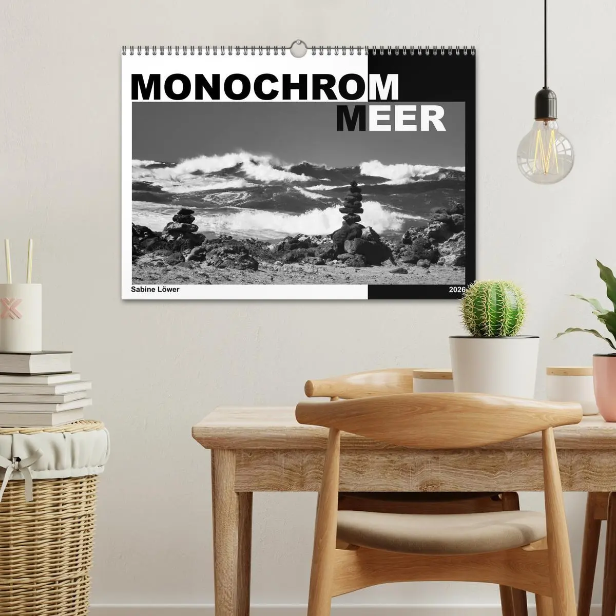 Bild: 9783457935309 | Monochrom Meer (Wandkalender 2026 DIN A3 quer), CALVENDO...