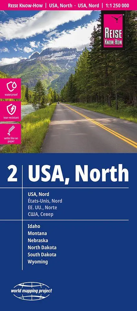 Cover: 9783831775309 | Reise Know-How Landkarte USA 02, Nord / North (1:1.250.000) | 2 S.