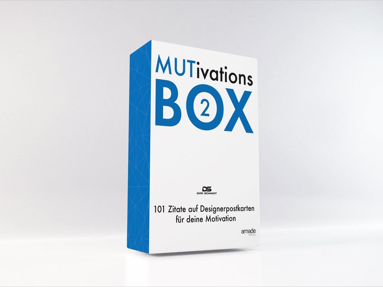 Bild: 9783982255309 | MUTivationsbox 2 - 101 Zitate auf Designerpostkarten | Dirk Schmidt