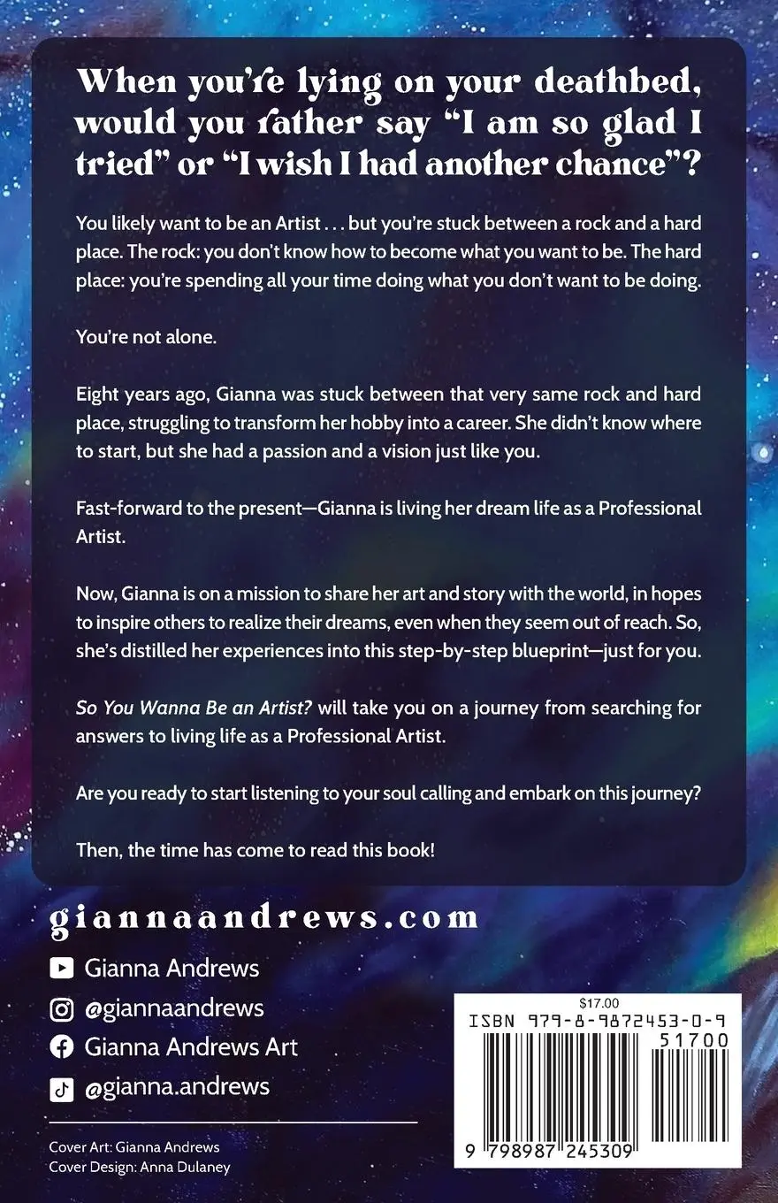Rückseite: 9798987245309 | So You Wanna Be an Artist? | Written by a Professional Artist | Buch