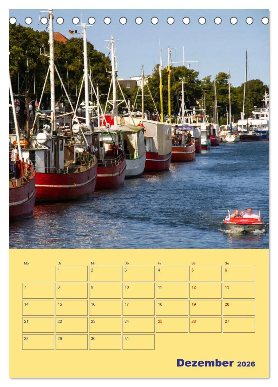 Bild: 9783516325409 | Sehnsuchtsort Warnemünde (Tischkalender 2026 DIN A5 hoch), CALVENDO...