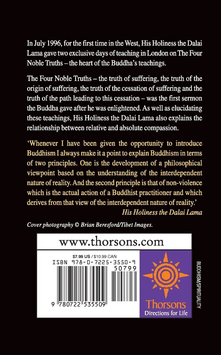 Rückseite: 9780722535509 | The Four Noble Truths | His Holiness the Dalai Lama | Taschenbuch