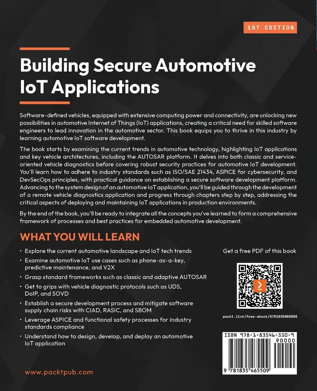 Rückseite: 9781835465509 | Building Secure Automotive IoT Applications | Dennis Kengo Oka (u. a.)