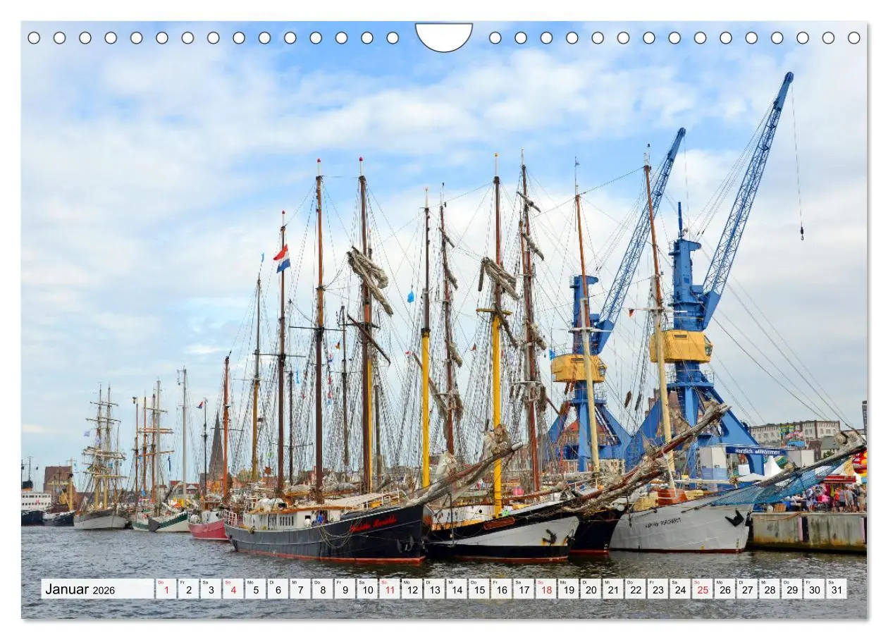 Bild: 9783457775509 | Die HANSE SAIL Das große Seglertreffen in Rostock (Wandkalender...