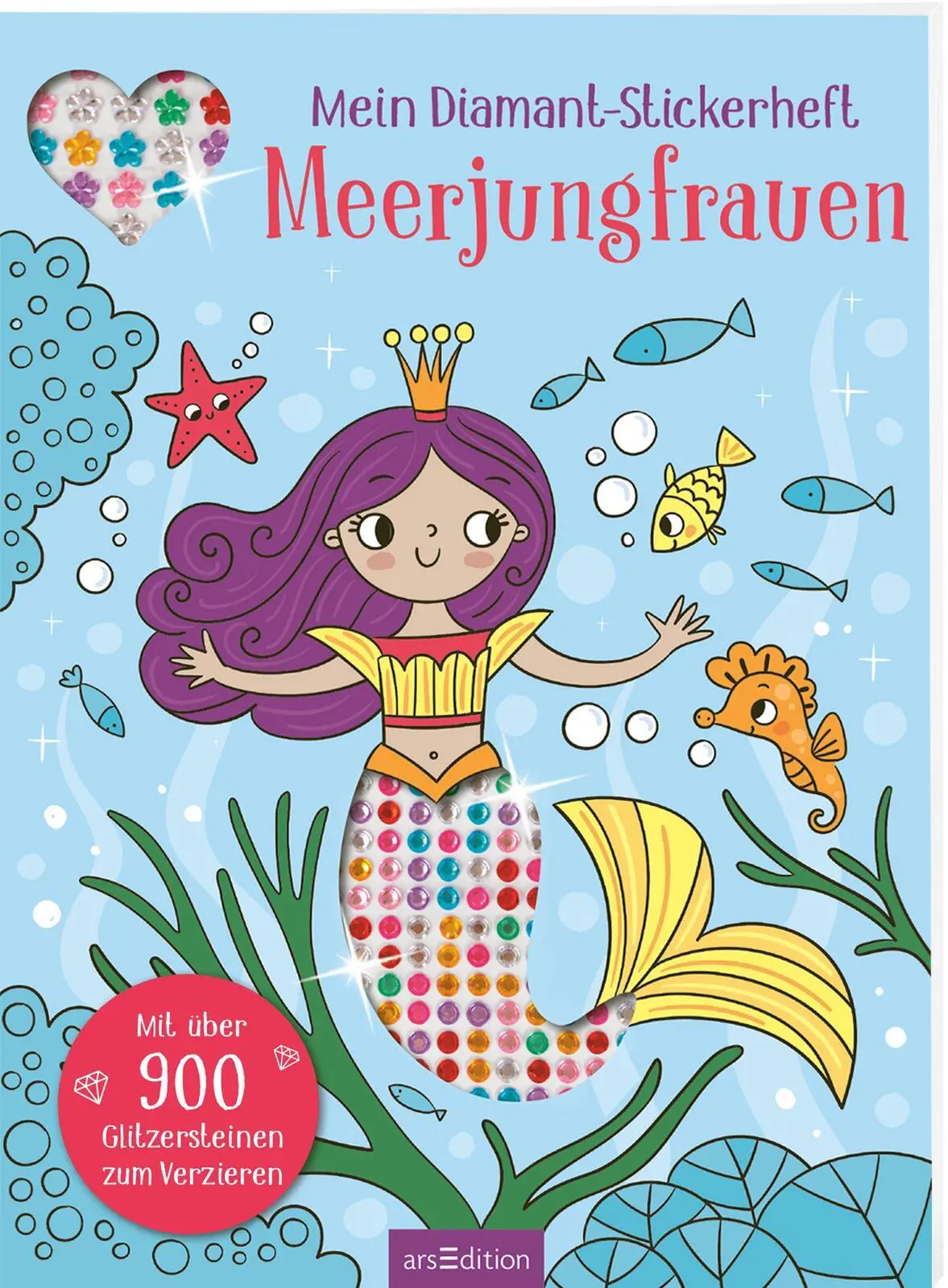Cover: 9783845855509 | Mein Diamant-Stickerheft - Meerjungfrauen | Sarah Wade | Taschenbuch