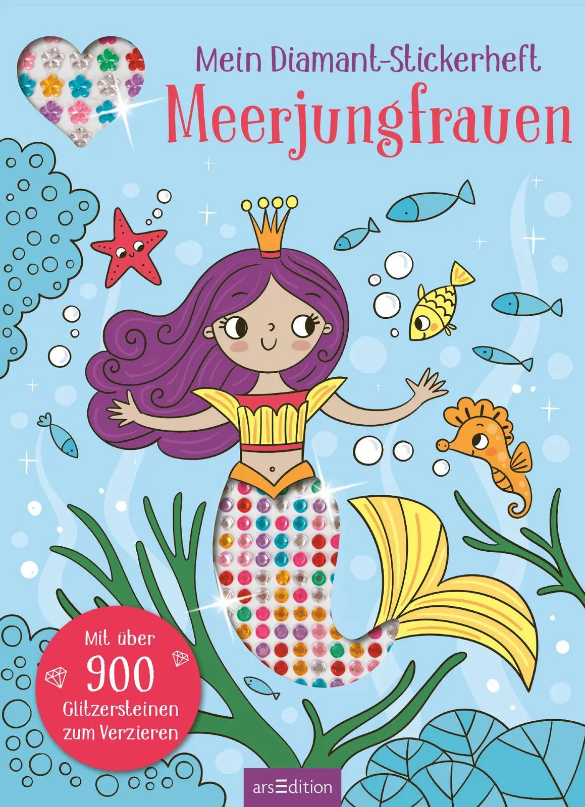 Bild: 9783845855509 | Mein Diamant-Stickerheft - Meerjungfrauen | Sarah Wade | Taschenbuch