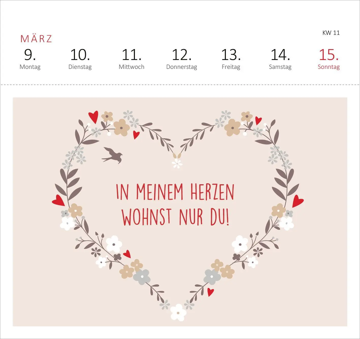 Bild: 4014489135609 | Postkartenkalender Weißt du eigentlich, wie lieb ich dich hab? 2026